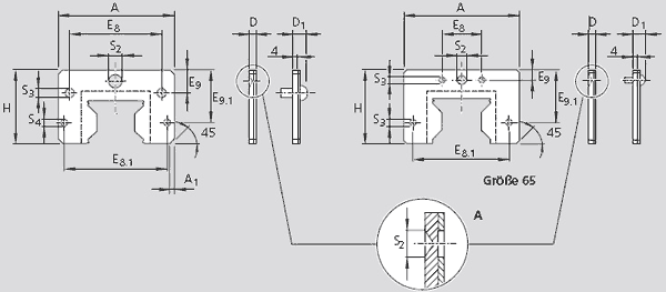 力士樂鋼刮刷片R1820圖紙