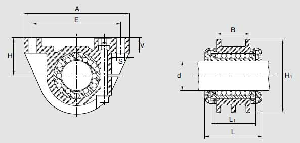 力士樂軸承導套R1060圖紙